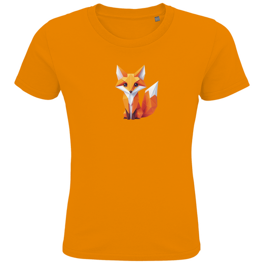 Kids Premium Organic T-Shirt | Origami fox