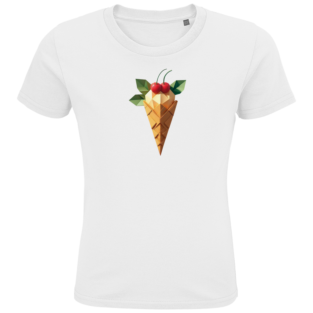 Kids Premium Organic T-Shirt | Origami ice cream