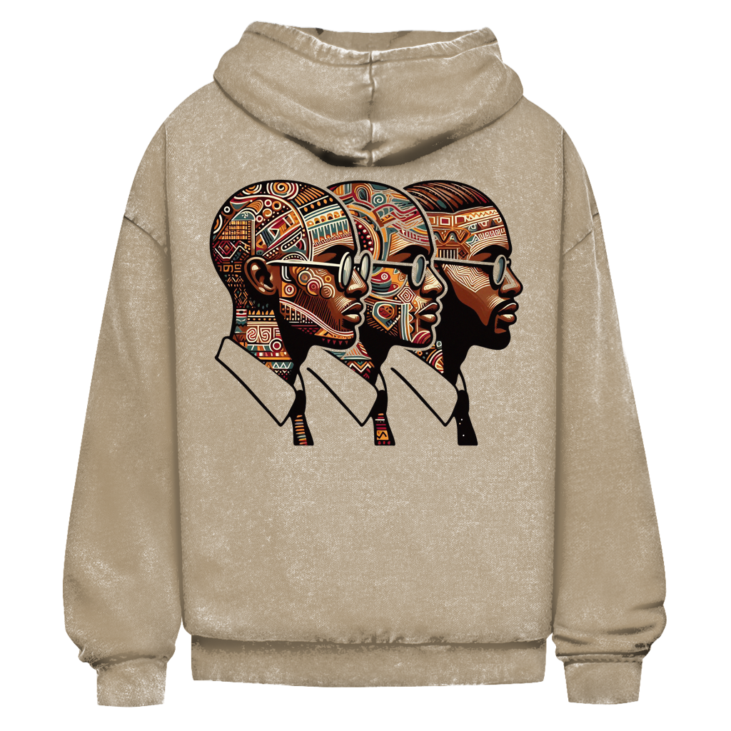 Herren Oversize Washed Hoodie | Mindset