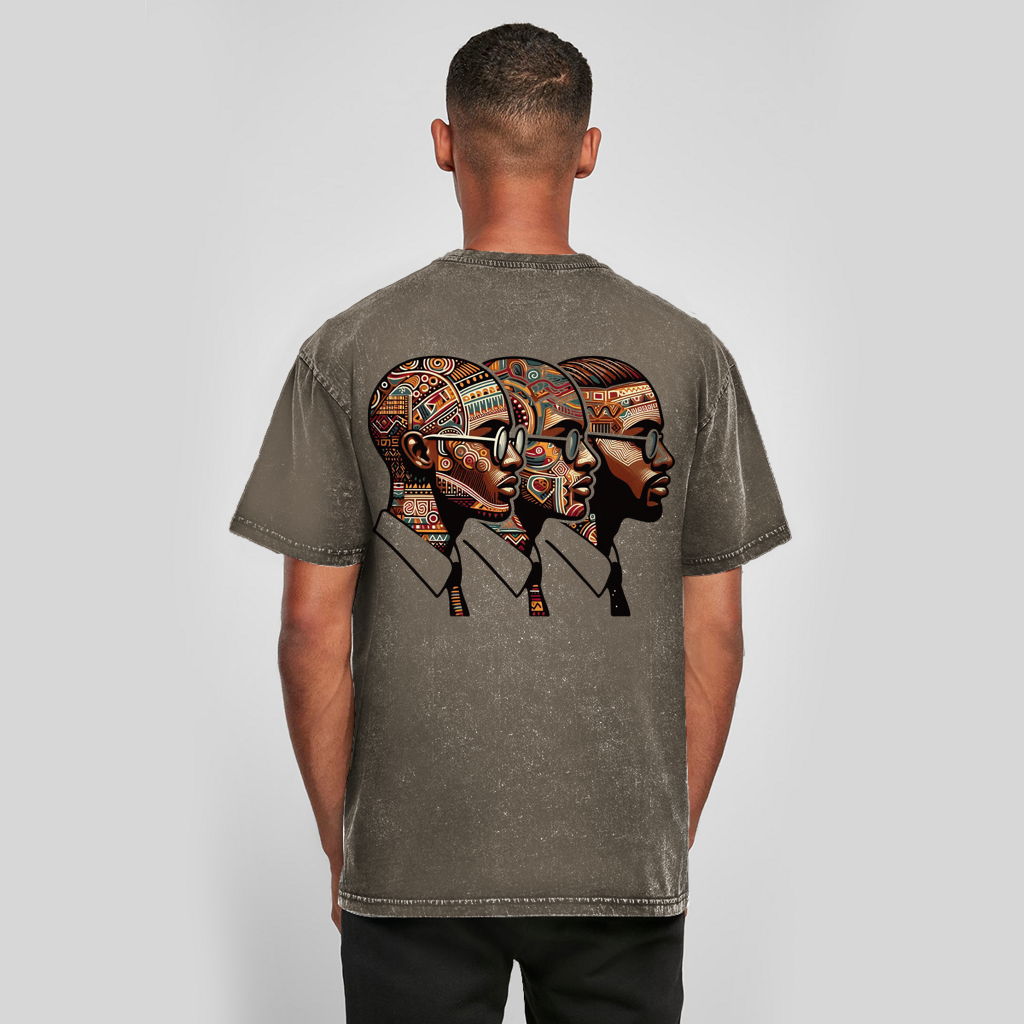 Oversized, gewassen T-shirt voor heren | Mindset