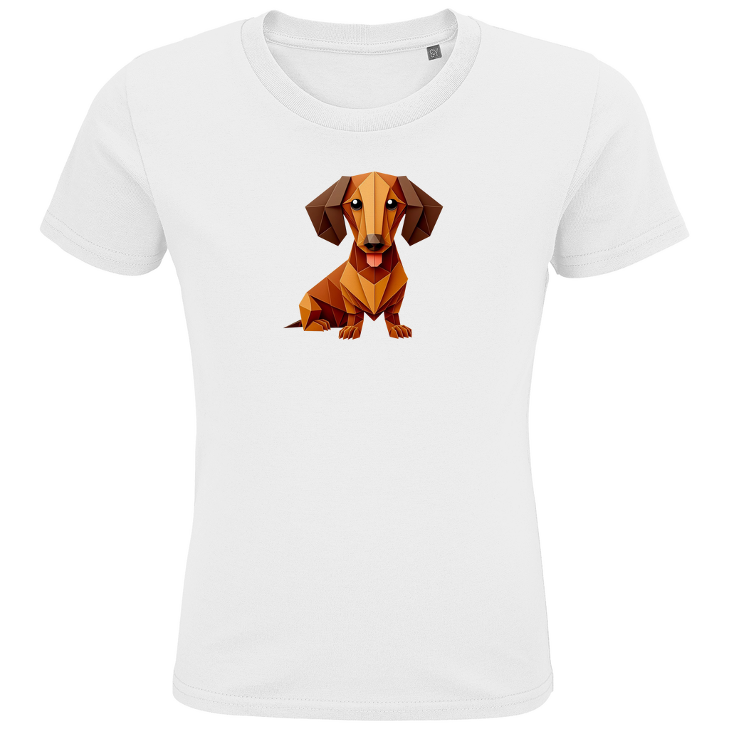 Kinder Premium Bio T-Shirt | Origami Dackel