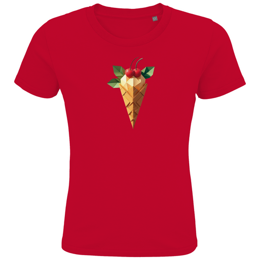 Kids Premium Organic T-Shirt | Origami ice cream