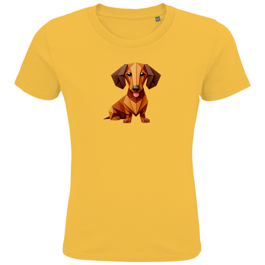 Kinder Premium Bio T-Shirt | Origami Dackel