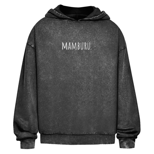 Oversize Hoodie Mindset – Rückseite mit drei Köpfen