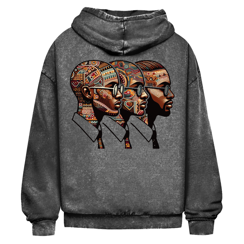 Herren Oversize Washed Hoodie | Mindset