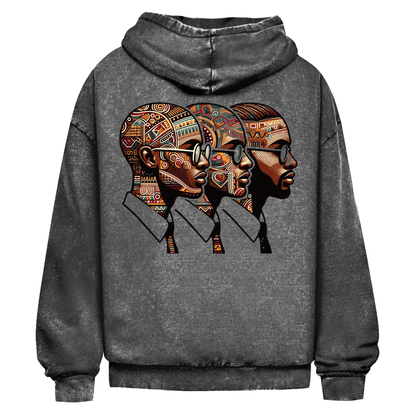 Oversized hoodie voor heren met wassing | Mindset