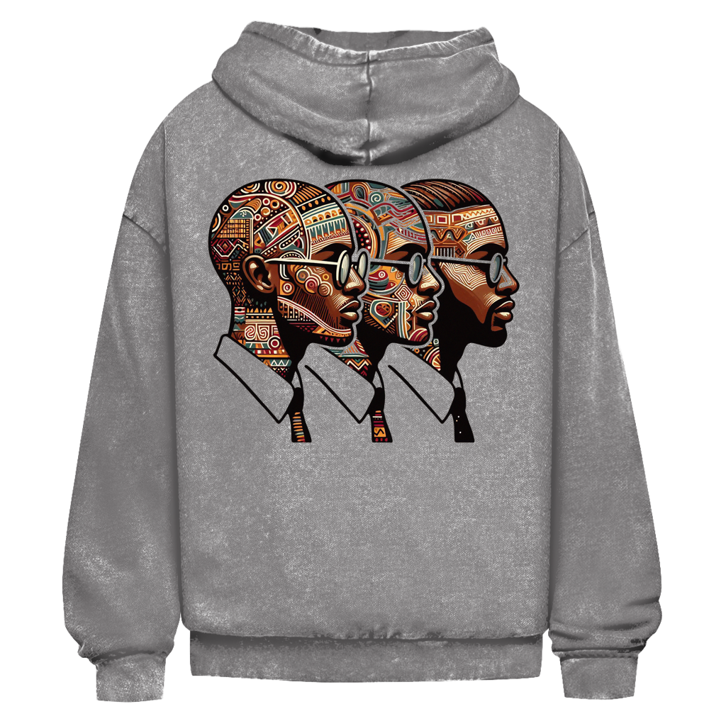 Herren Oversize Washed Hoodie | Mindset