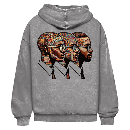 Oversized hoodie voor heren met wassing | Mindset