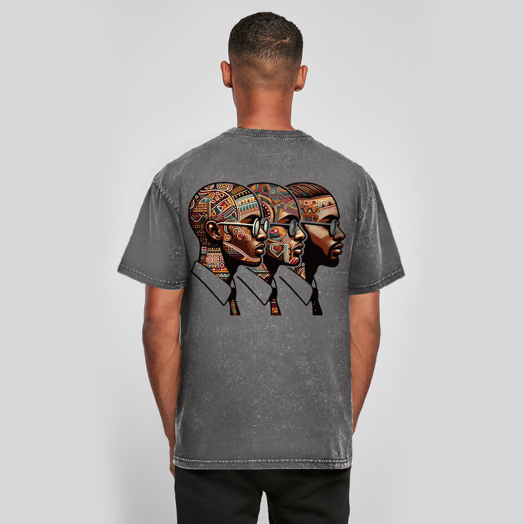 Oversized, gewassen T-shirt voor heren | Mindset