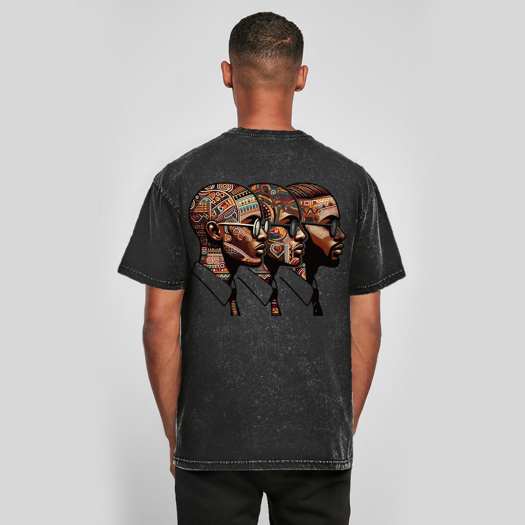 Oversized, gewassen T-shirt voor heren | Mindset