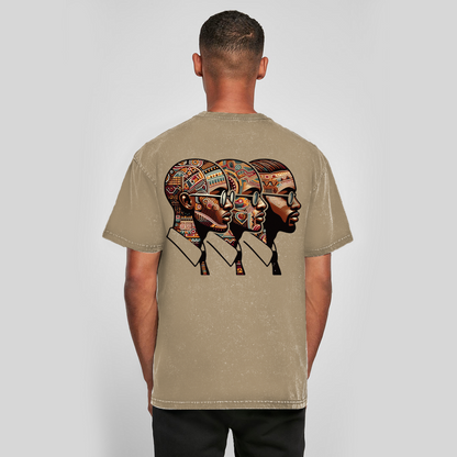 Oversized, gewassen T-shirt voor heren | Mindset