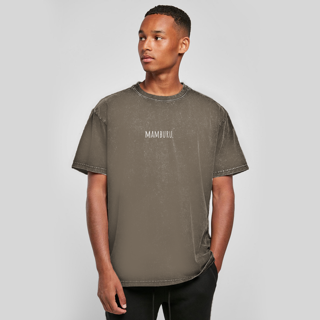 Oversized, gewassen T-shirt voor heren | Mindset