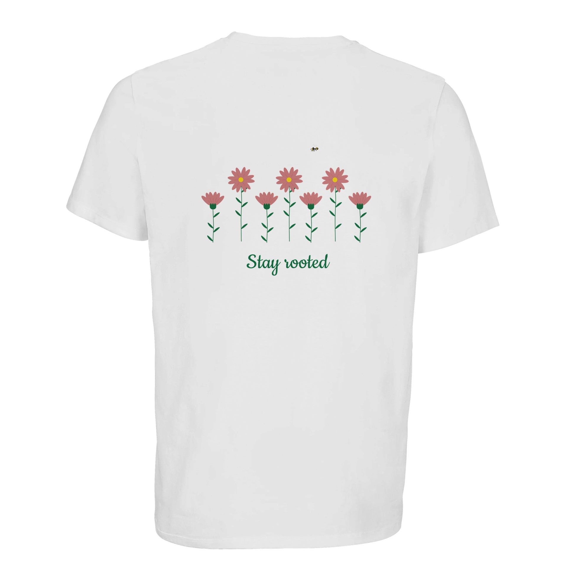 weißes T-Shirt mit Blumen