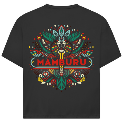 Herren Oversize T-Shirt schwarz mit Backprint