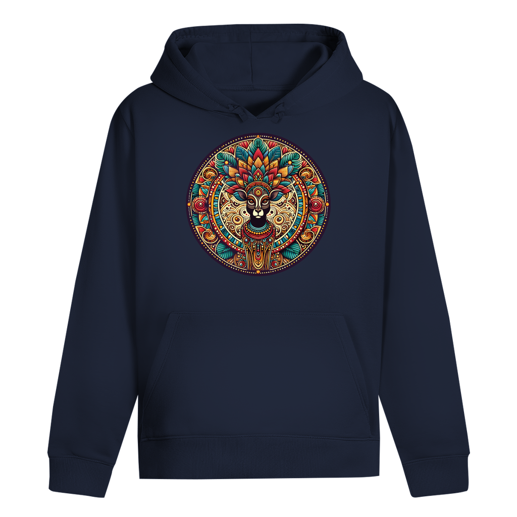Hoodie mit Giraffe dunkel blau