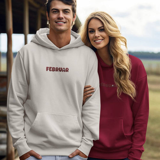 Unisex Organic Hoodie | Februar *gestickt*