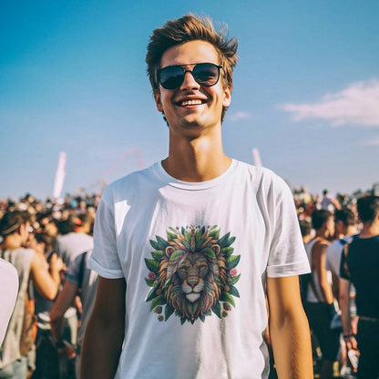 Basic T-shirt voor heren | Leeuw