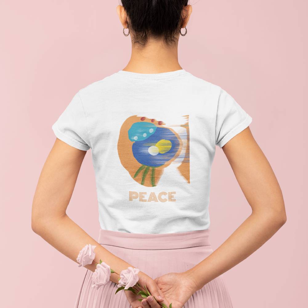 Losvallend T-shirt voor dames | Vrede