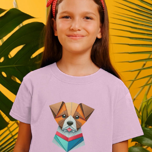 Kids Premium Organic T-Shirt | Origami Dog