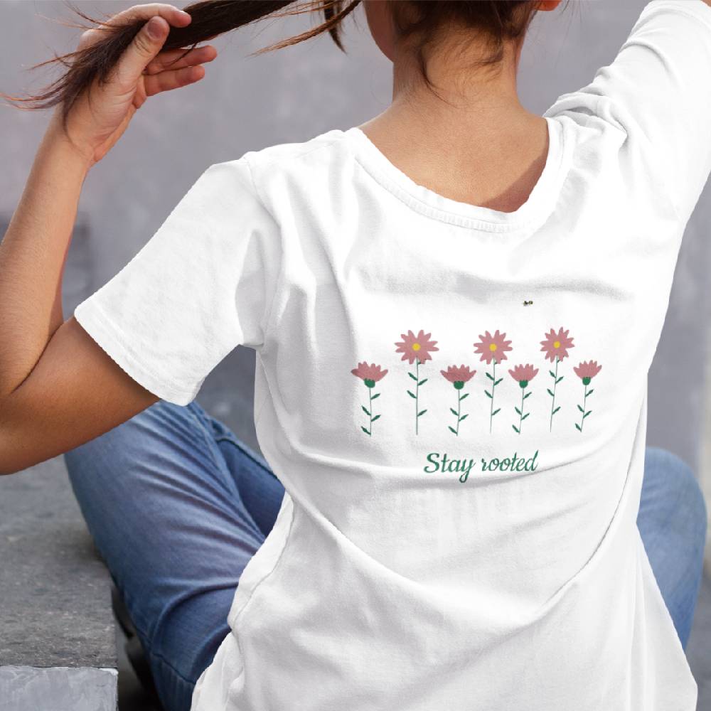 Women's T-Shirt Organic Cotton | Stay rooted