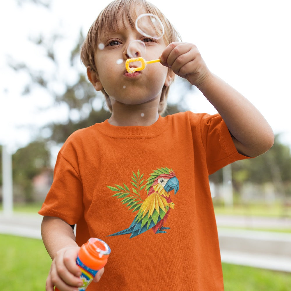 Bio-Baumwolle Kinder-T-Shirt | Papagei