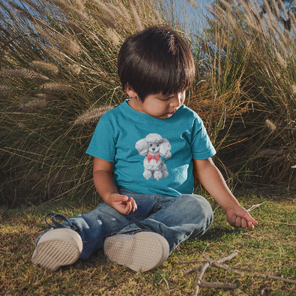 Kinder-T-Shirt aus Bio-Baumwolle | Pudel