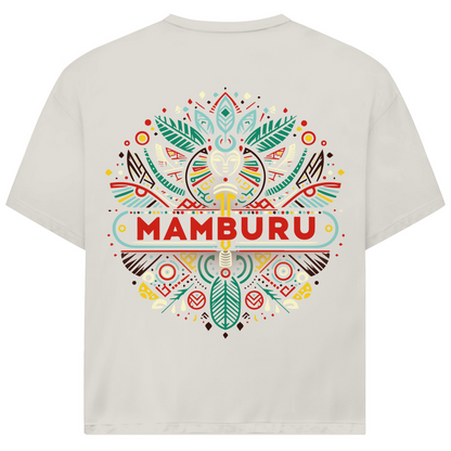 Herren Oversize T-Shirt weiß mit Backprint