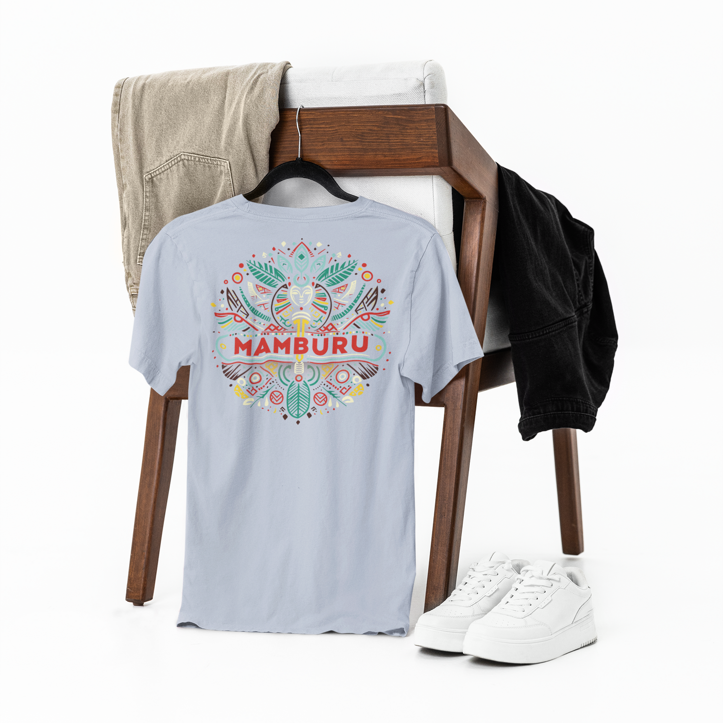 Oversize T-Shirt vorne clean mit Backprint